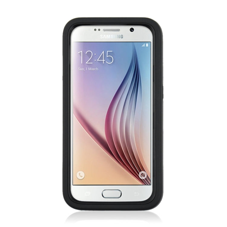 For Galaxy S6 / G920 2 in 1 Silicone & PC Ultrathin Protective Back Case with Holder