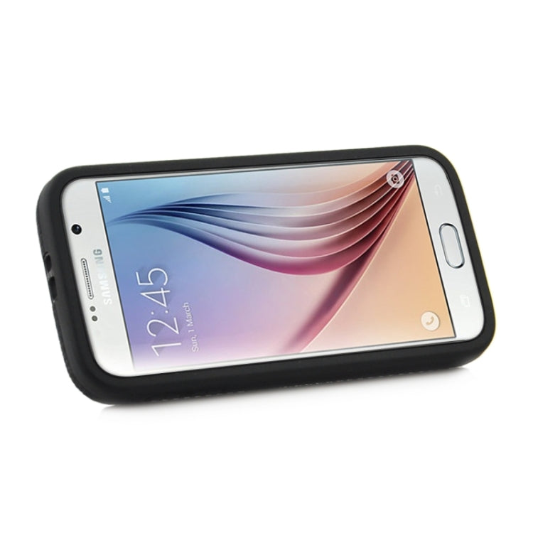 For Galaxy S6 / G920 2 in 1 Silicone & PC Ultrathin Protective Back Case with Holder