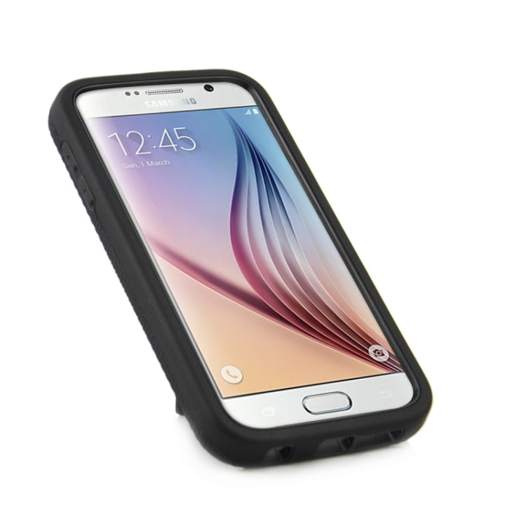 For Galaxy S6 / G920 2 in 1 Silicone & PC Ultrathin Protective Back Case with Holder
