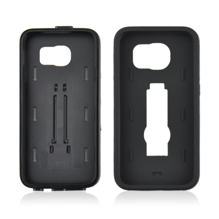 For Galaxy S6 / G920 2 in 1 Silicone & PC Ultrathin Protective Back Case with Holder