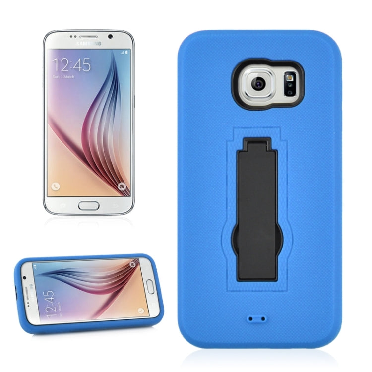 For Galaxy S6 / G920 2 in 1 Silicone & PC Ultrathin Protective Back Case with Holder