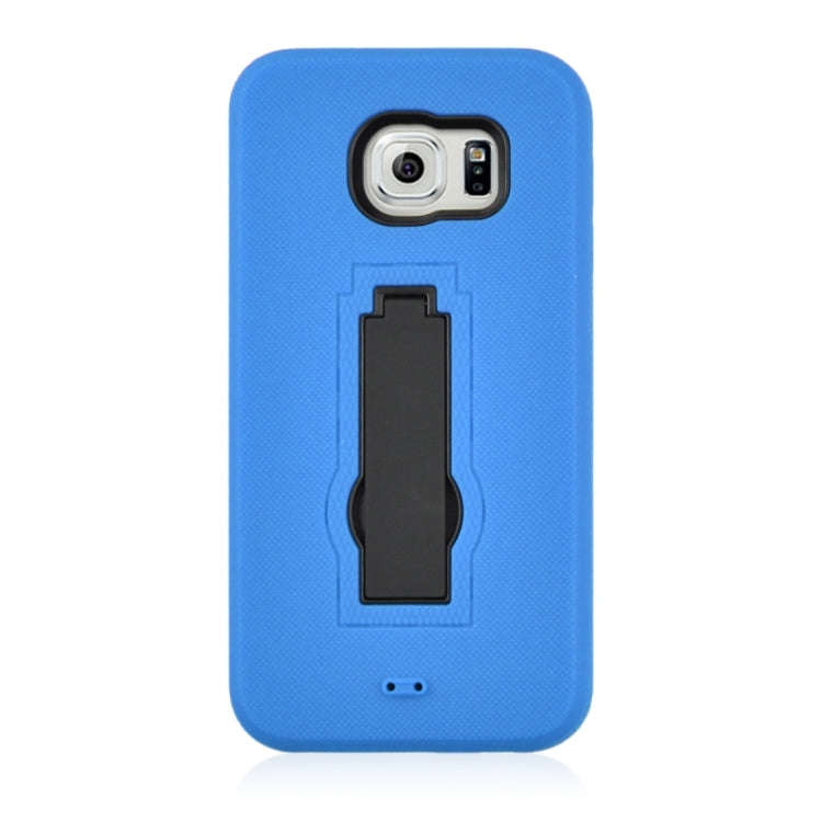 For Galaxy S6 / G920 2 in 1 Silicone & PC Ultrathin Protective Back Case with Holder