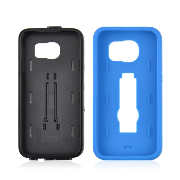 For Galaxy S6 / G920 2 in 1 Silicone & PC Ultrathin Protective Back Case with Holder