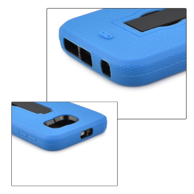 For Galaxy S6 / G920 2 in 1 Silicone & PC Ultrathin Protective Back Case with Holder