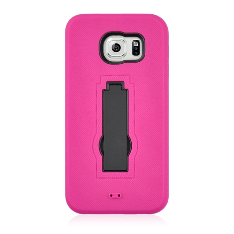 For Galaxy S6 / G920 2 in 1 Silicone & PC Ultrathin Protective Back Case with Holder