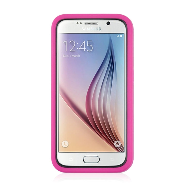For Galaxy S6 / G920 2 in 1 Silicone & PC Ultrathin Protective Back Case with Holder