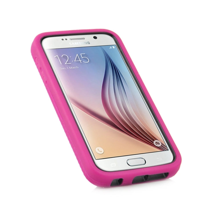 For Galaxy S6 / G920 2 in 1 Silicone & PC Ultrathin Protective Back Case with Holder