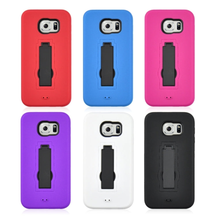 For Galaxy S6 / G920 2 in 1 Silicone & PC Ultrathin Protective Back Case with Holder