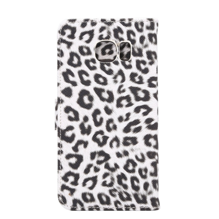 For Galaxy S6 Edge / G925 Leopard Texture Leather Case with Holder & Card Slots & Wallet