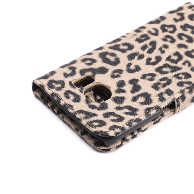 For Galaxy S6 Edge / G925 Leopard Texture Leather Case with Holder & Card Slots & Wallet