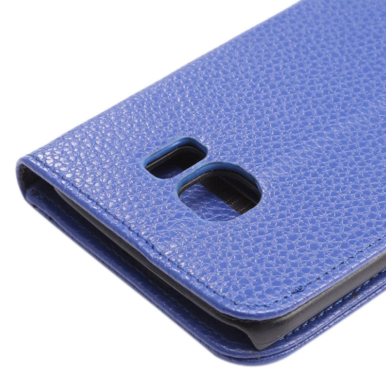 For Galaxy S6 Edge / G9250 Lichee Texture PC PU Leather Case with Holder & Card Slots & Wallet