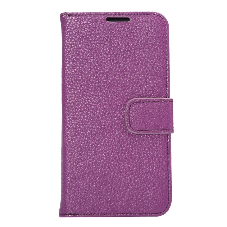 For Galaxy S6 Edge / G9250 Lichee Texture PC PU Leather Case with Holder & Card Slots & Wallet