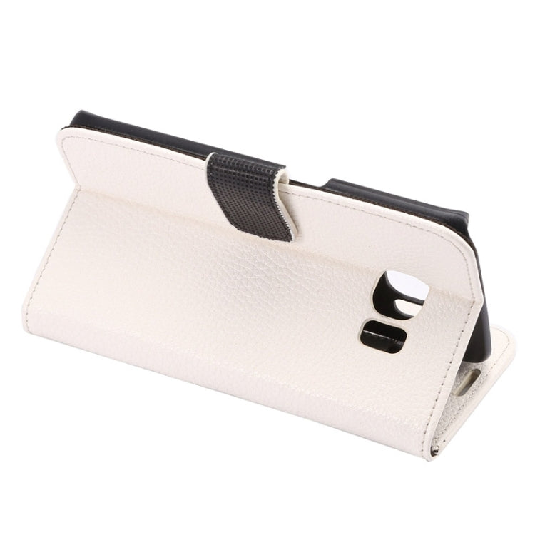 For Galaxy S6 Edge / G9250 Lichee Texture PC PU Leather Case with Holder & Card Slots & Wallet
