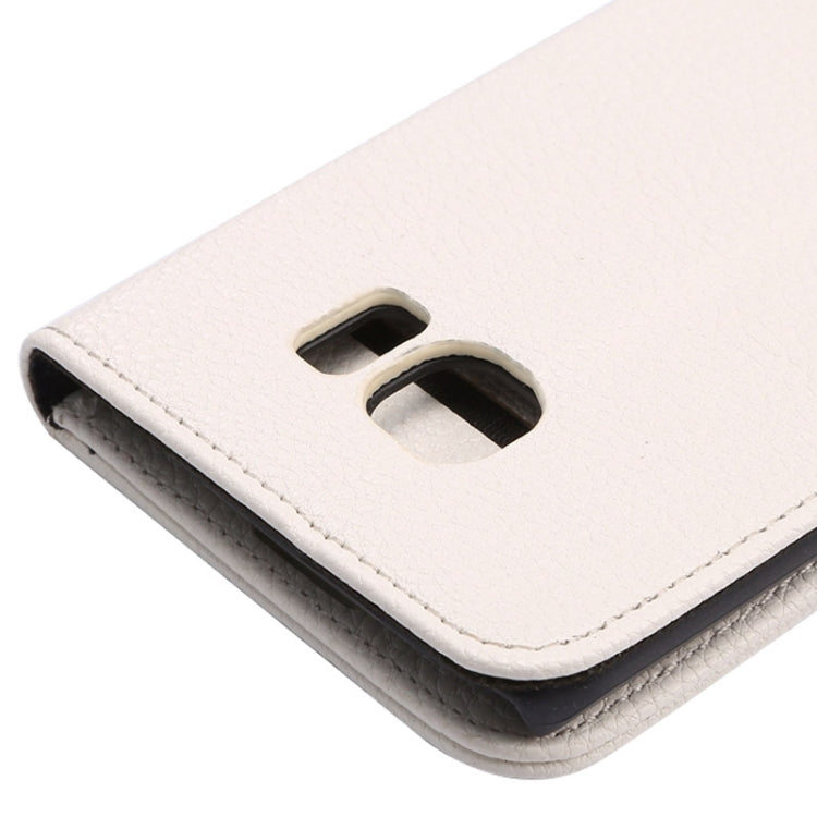 For Galaxy S6 Edge / G9250 Lichee Texture PC PU Leather Case with Holder & Card Slots & Wallet