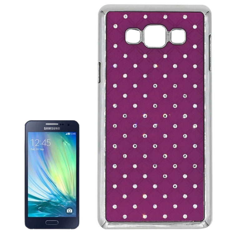 Gypsophila Paniculata Diamond Encrusted Plating Plastic Case for Galaxy A7