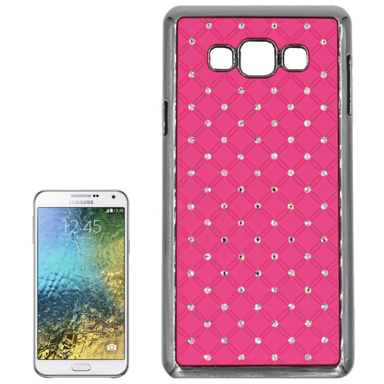 Gypsophila Paniculata Diamond Encrusted Plating Plastic Case for Galaxy E7