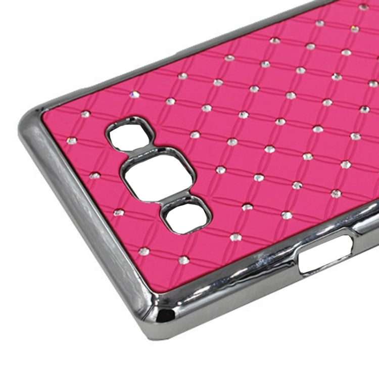 Gypsophila Paniculata Diamond Encrusted Plating Plastic Case for Galaxy E7