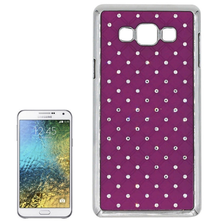 Gypsophila Paniculata Diamond Encrusted Plating Plastic Case for Galaxy E7
