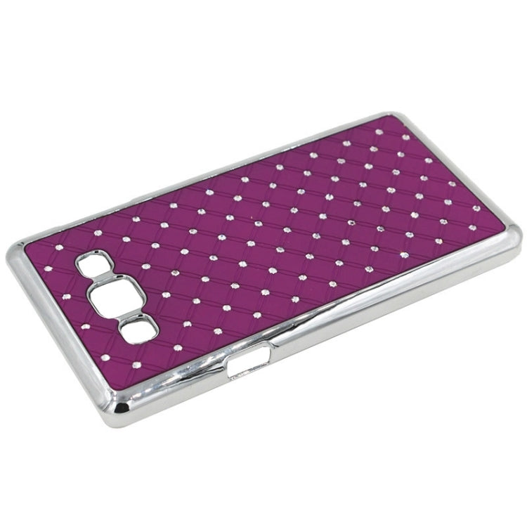 Gypsophila Paniculata Diamond Encrusted Plating Plastic Case for Galaxy E7