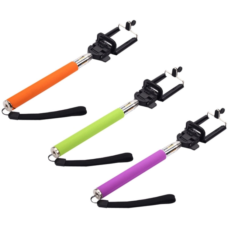 3 in 1 Wireless Remote Controler +  Handheld Monopod + Phone Holder for Smart Phones, Length:22cm-100cm(Green)