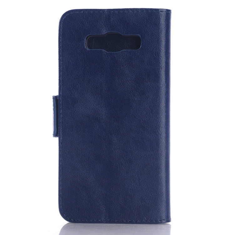Oil Skin Texture Leather Case with Holder & Card Slots for Galaxy A7 / A700F