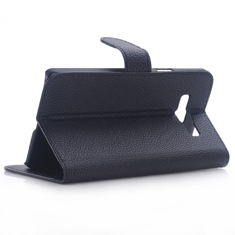 Litchi Texture Leather Case with Holder & Card Slots for Galaxy A7 / A700F