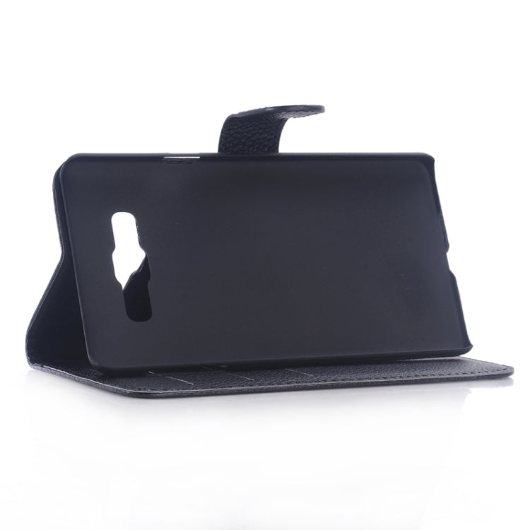Litchi Texture Leather Case with Holder & Card Slots for Galaxy A7 / A700F
