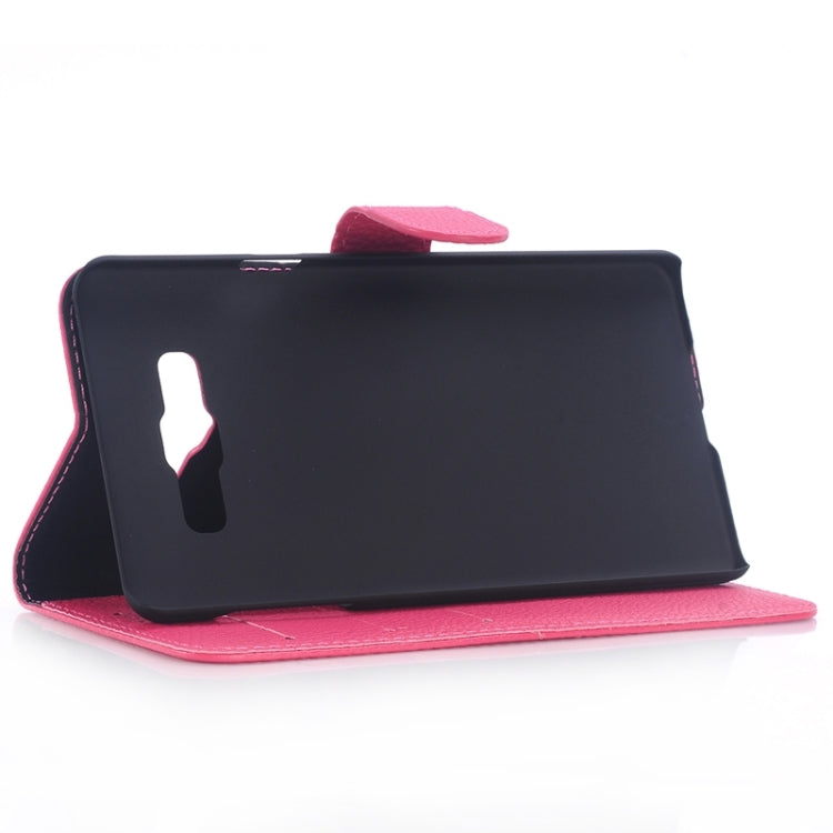 Litchi Texture Leather Case with Holder & Card Slots for Galaxy A7 / A700F