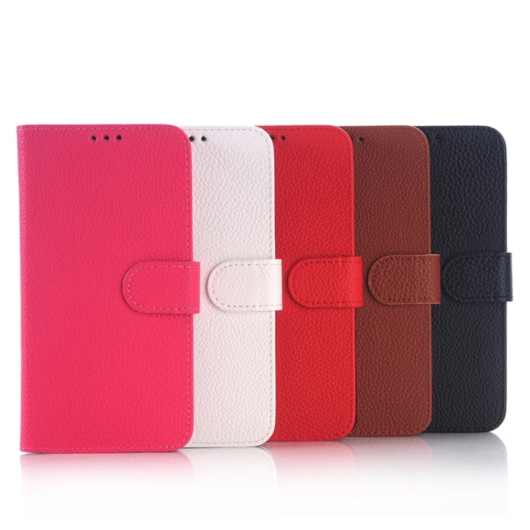 Litchi Texture Leather Case with Holder & Card Slots for Galaxy A7 / A700F