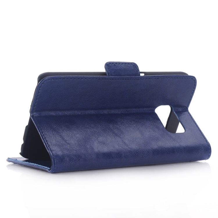 For Galaxy S6 / G920 Oil Skin Texture Leather Case with Holder & Card Slots