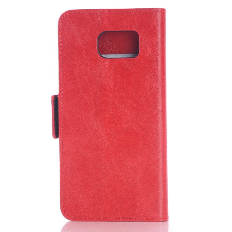 For Galaxy S6 / G920 Oil Skin Texture Leather Case with Holder & Card Slots