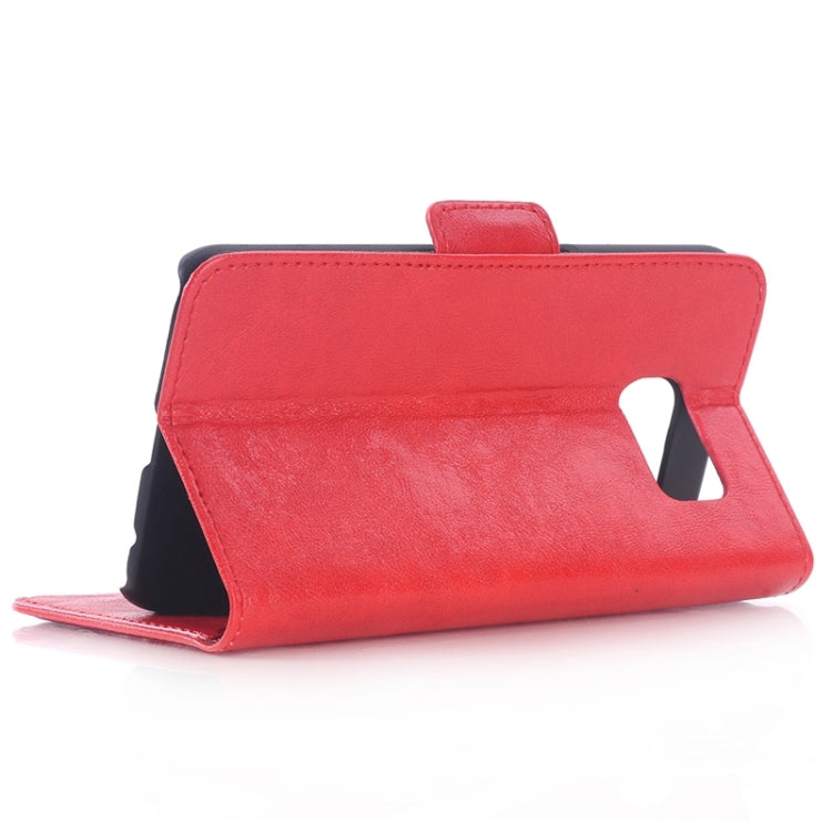For Galaxy S6 / G920 Oil Skin Texture Leather Case with Holder & Card Slots