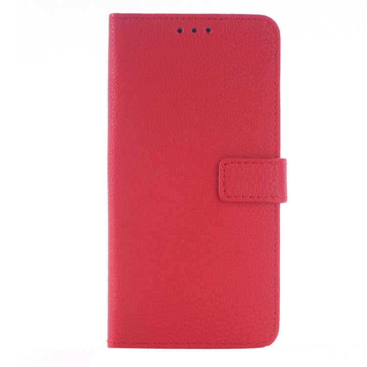 For Galaxy S6 / G920 Litchi Texture Leather Case with Holder & Card Slots