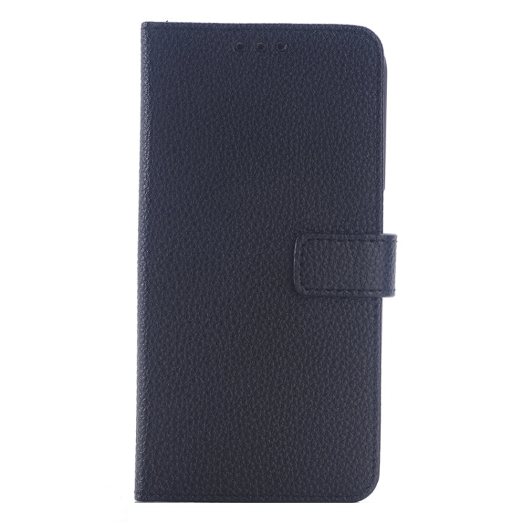For Galaxy S6 Edge Litchi Texture Leather Case with Holder & Card Slots