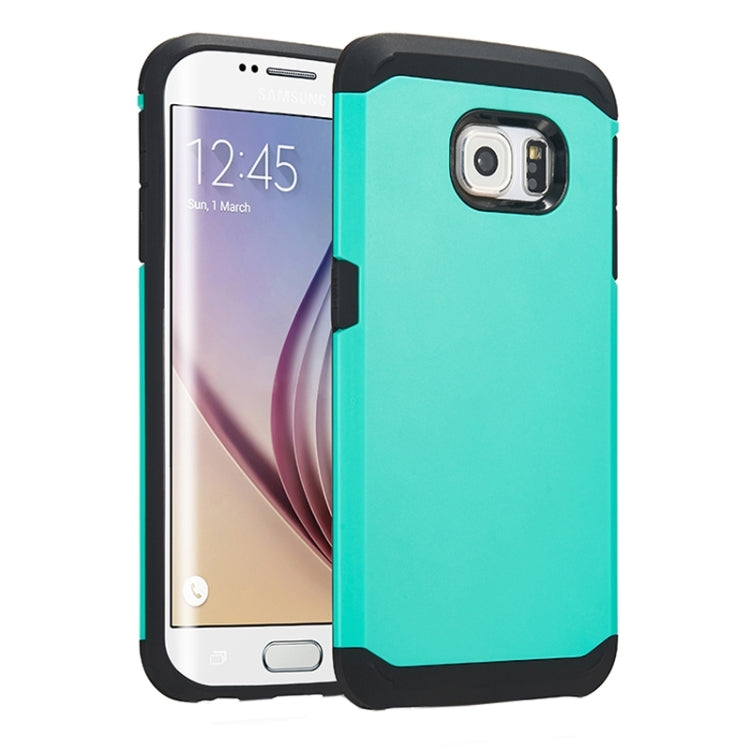 For Galaxy S6 Edge Colorful Hybrid Slim Armor Plastic & TPU Protective Case