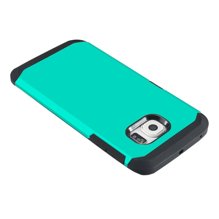 For Galaxy S6 Edge Colorful Hybrid Slim Armor Plastic & TPU Protective Case