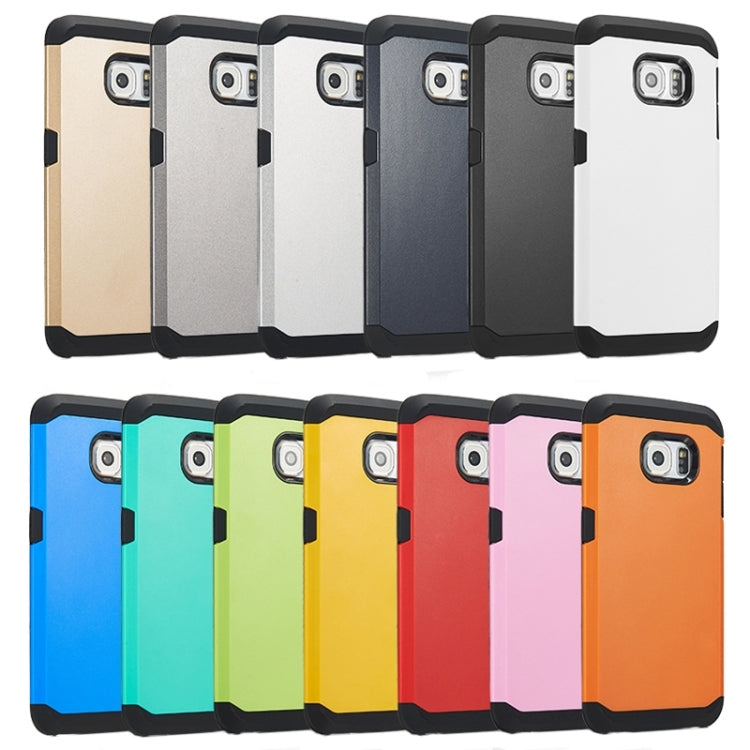 For Galaxy S6 Edge Colorful Hybrid Slim Armor Plastic & TPU Protective Case
