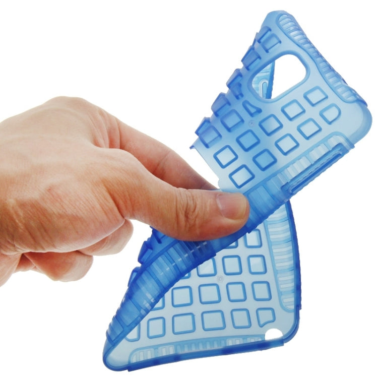 Grid Texture Plastics + TPU Combination Case with Holder for Galaxy Note III