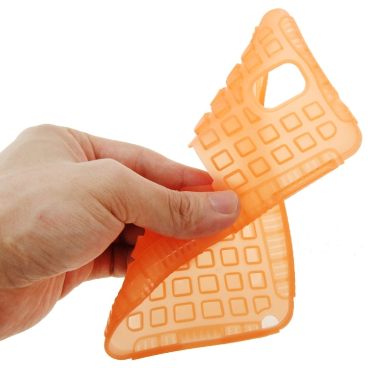 Grid Texture Plastics + TPU Combination Case with Holder for Galaxy Note III
