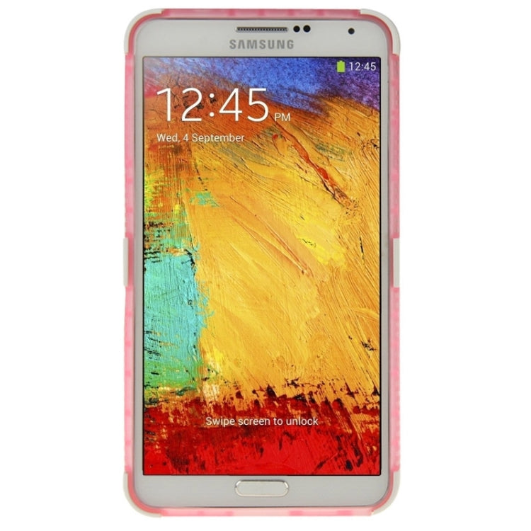 Grid Texture Plastics + TPU Combination Case with Holder for Galaxy Note III