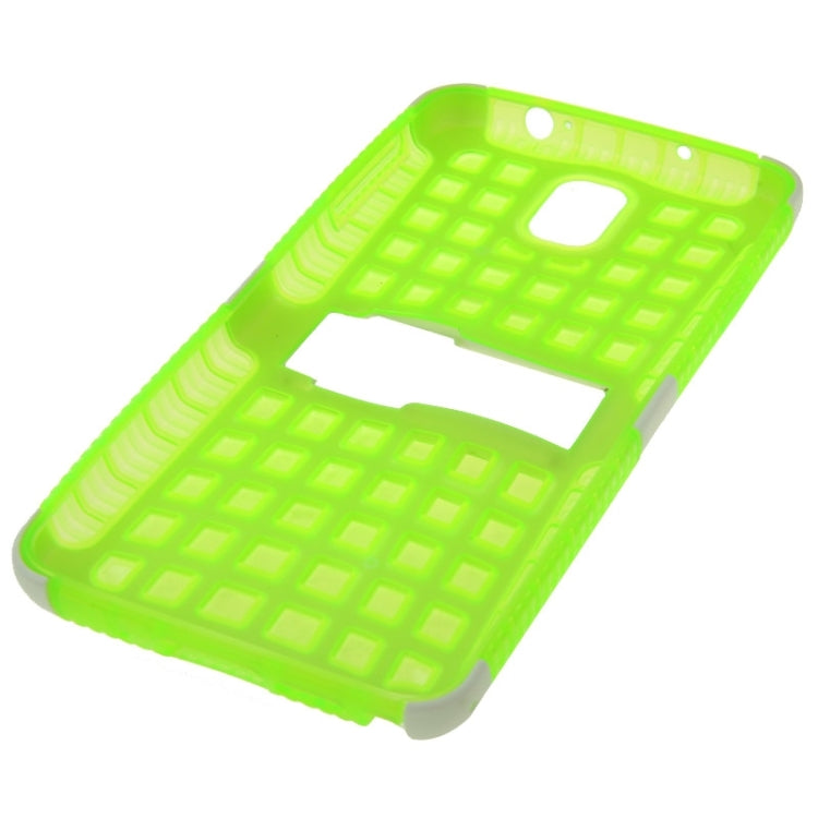 Grid Texture Plastics + TPU Combination Case with Holder for Galaxy Note III