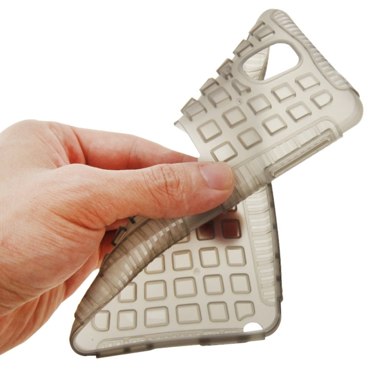 Grid Texture Plastics + TPU Combination Case with Holder for Galaxy Note III