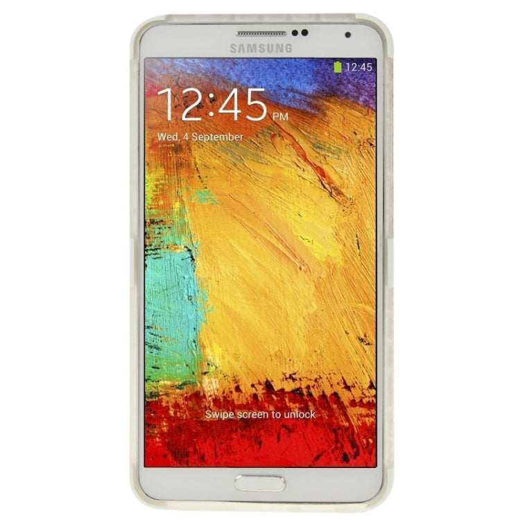 Grid Texture Plastics + TPU Combination Case with Holder for Galaxy Note III