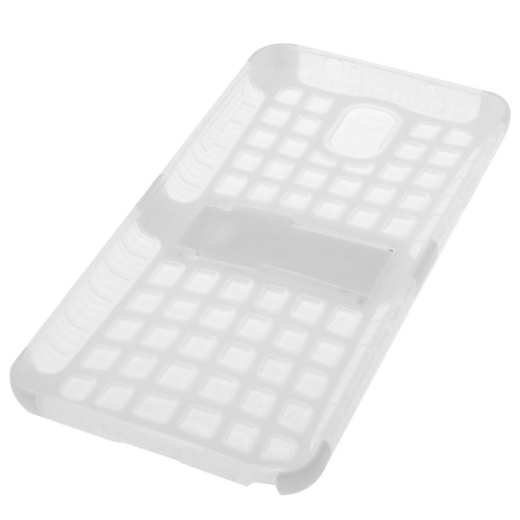 Grid Texture Plastics + TPU Combination Case with Holder for Galaxy Note III