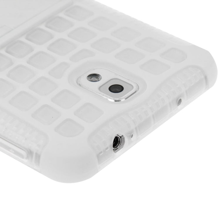 Grid Texture Plastics + TPU Combination Case with Holder for Galaxy Note III