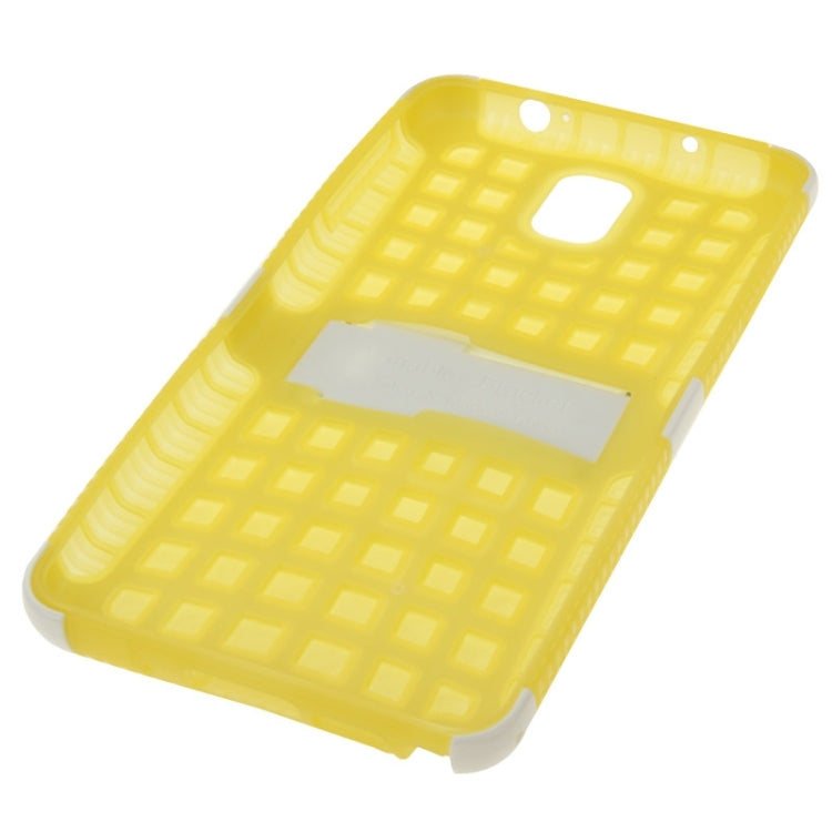 Grid Texture Plastics + TPU Combination Case with Holder for Galaxy Note III