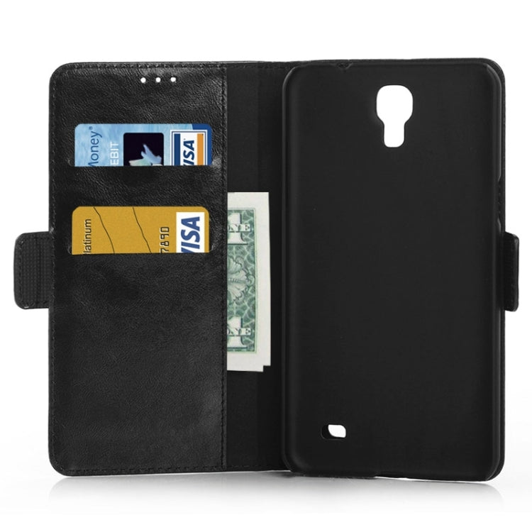 Oil Skin Texture Horizontal Flip Leather Case with Card Slots & Wallet & Holder for Galaxy Mega 2 / G750F