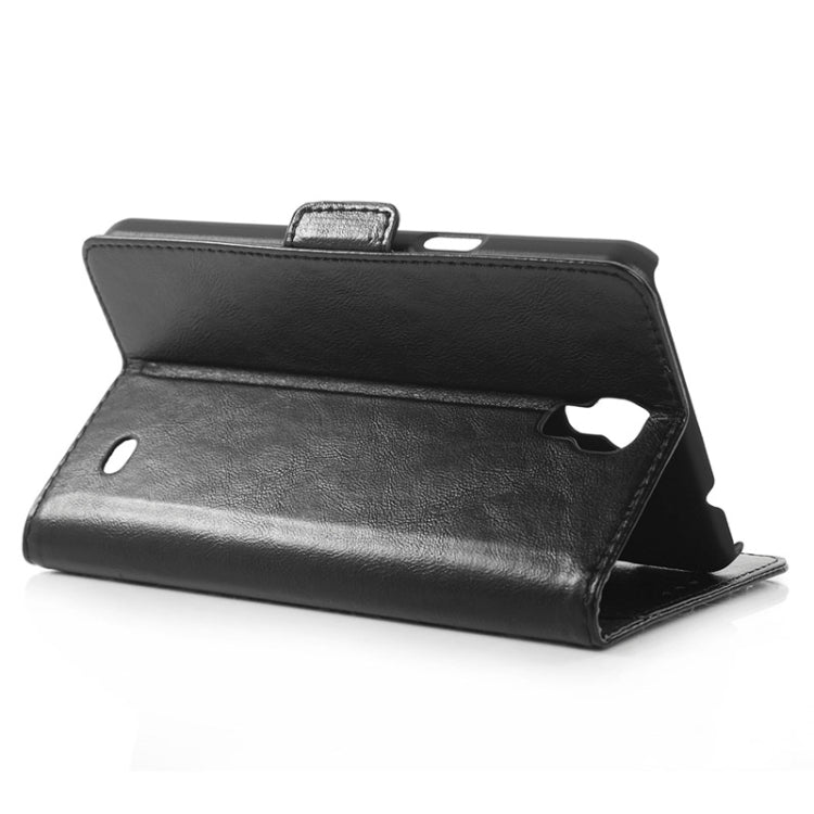 Oil Skin Texture Horizontal Flip Leather Case with Card Slots & Wallet & Holder for Galaxy Mega 2 / G750F