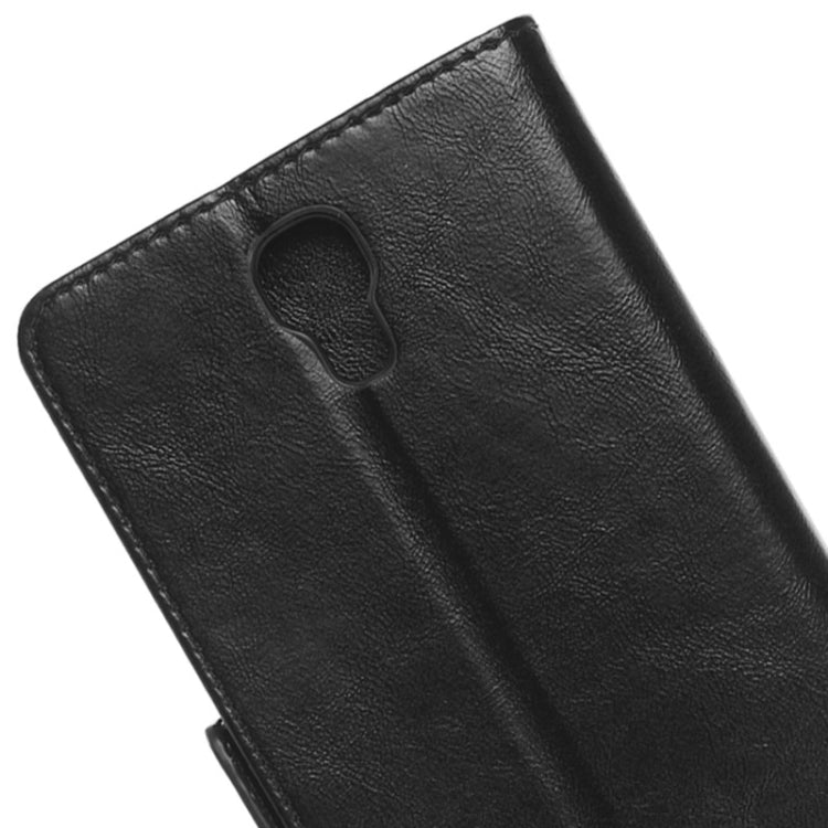 Oil Skin Texture Horizontal Flip Leather Case with Card Slots & Wallet & Holder for Galaxy Mega 2 / G750F