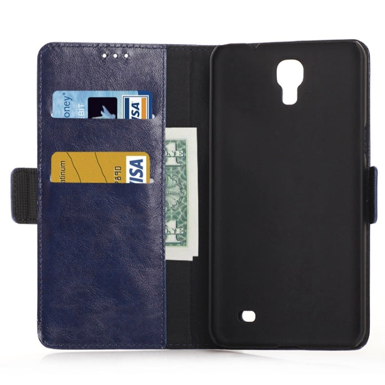 Oil Skin Texture Horizontal Flip Leather Case with Card Slots & Wallet & Holder for Galaxy Mega 2 / G750F